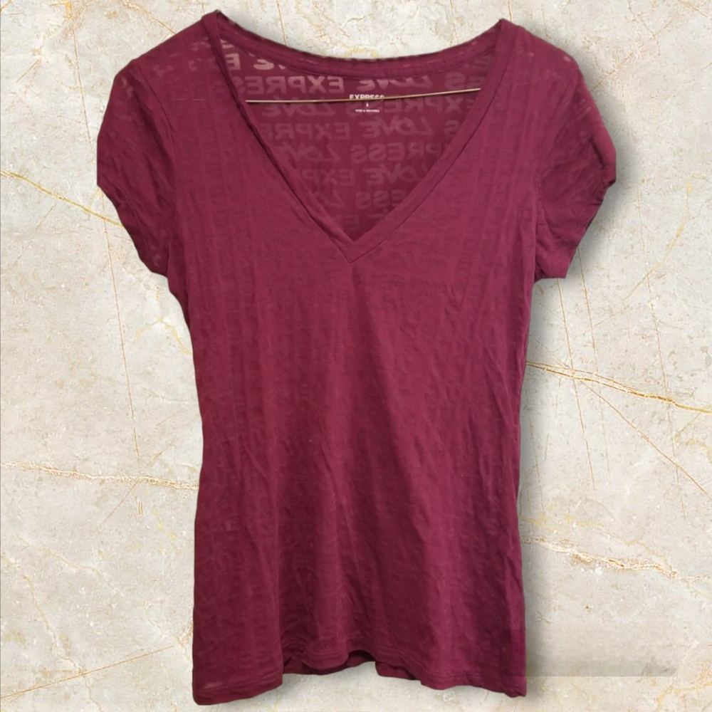 Express Women's Semi Sheer Tee S